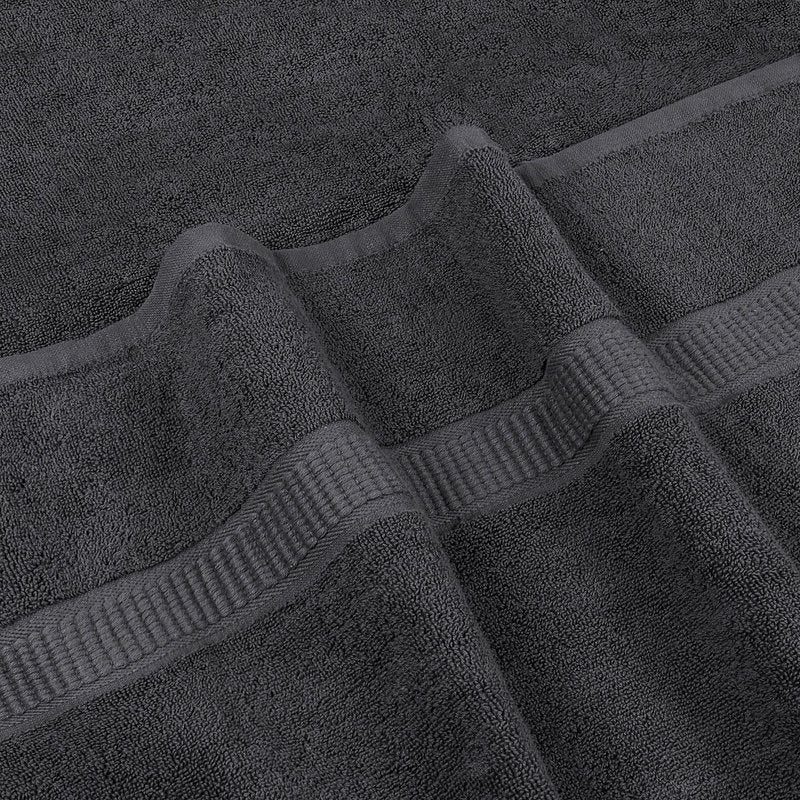Utopia Towels Jumbo Bath Sheet 2 Piece, 600 GSM, 35 by 70 Inches, 100% Ring Spun Cotton, Absorbent and Quick Dry Extra Large Bath Towel, Grey