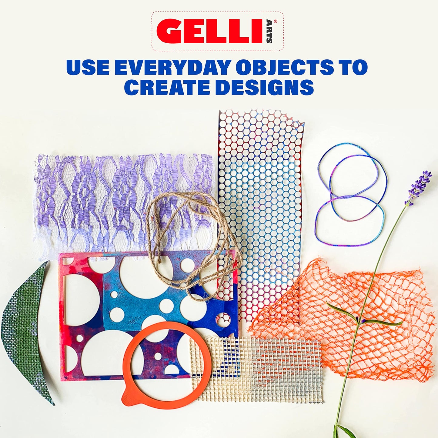 Gelli Arts Gel Printing Plate - 9" X 12" Reusable Gel Printing Plate, Printmaking Supplies, Monoprinting at Home, Arts and Crafts