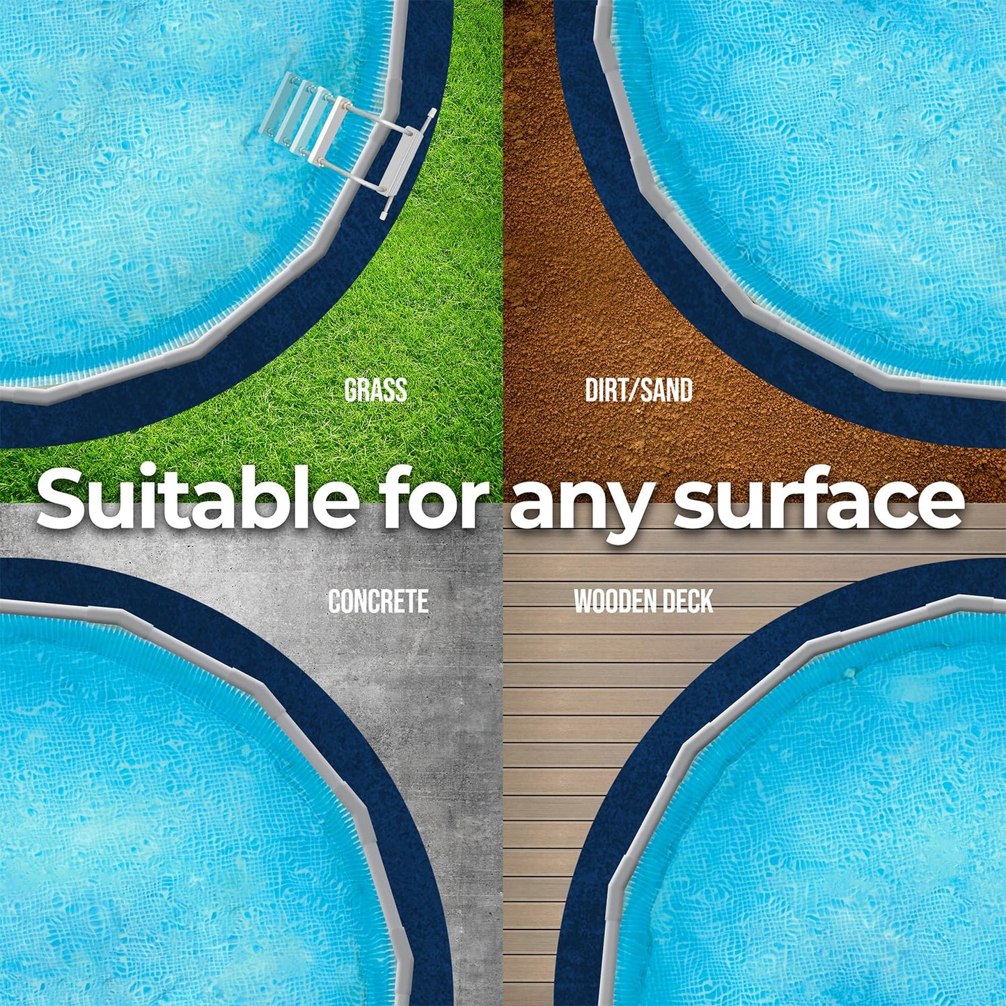 Shop Square 10-Foot-by-15-Foot Oval Pool Liner Pad for Above Ground Pools - Under Pool Padding, Above Ground Pool Pad Oval, Puncture Protection, Extend Liner Life, Durable Geotextile Material