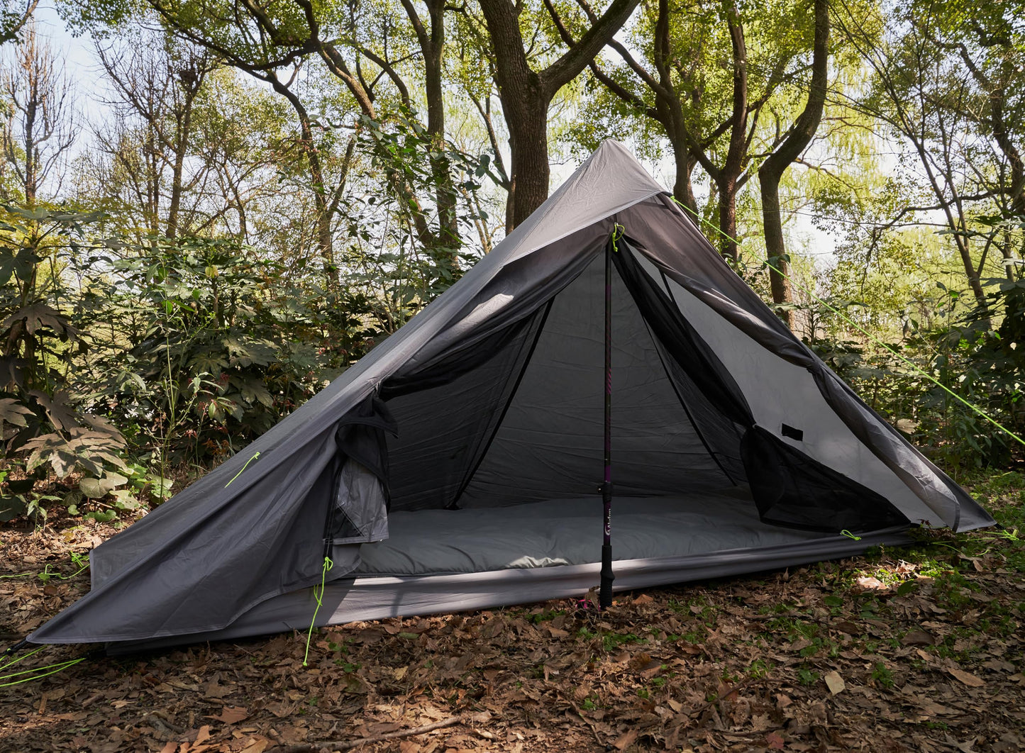 Nature Link Altair One Ultralight Backpacking Tent, 1 Person Trekking Pole Tent, Waterproof, Compact, 3 Season, Double Wall Shelter for Backpacking, Camping, Thru Hiking, Trekking