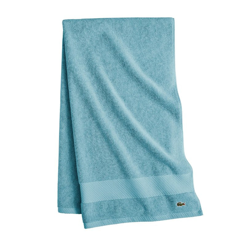 Lacoste Heritage 100% Supima Cotton Bath Sheet, Celestial, 35" x 70" – Highly Absorbent & Quick Drying, Premium Super Soft Bath Towel, Bathroom Essential, Gift for All Occasions, Machine Washable