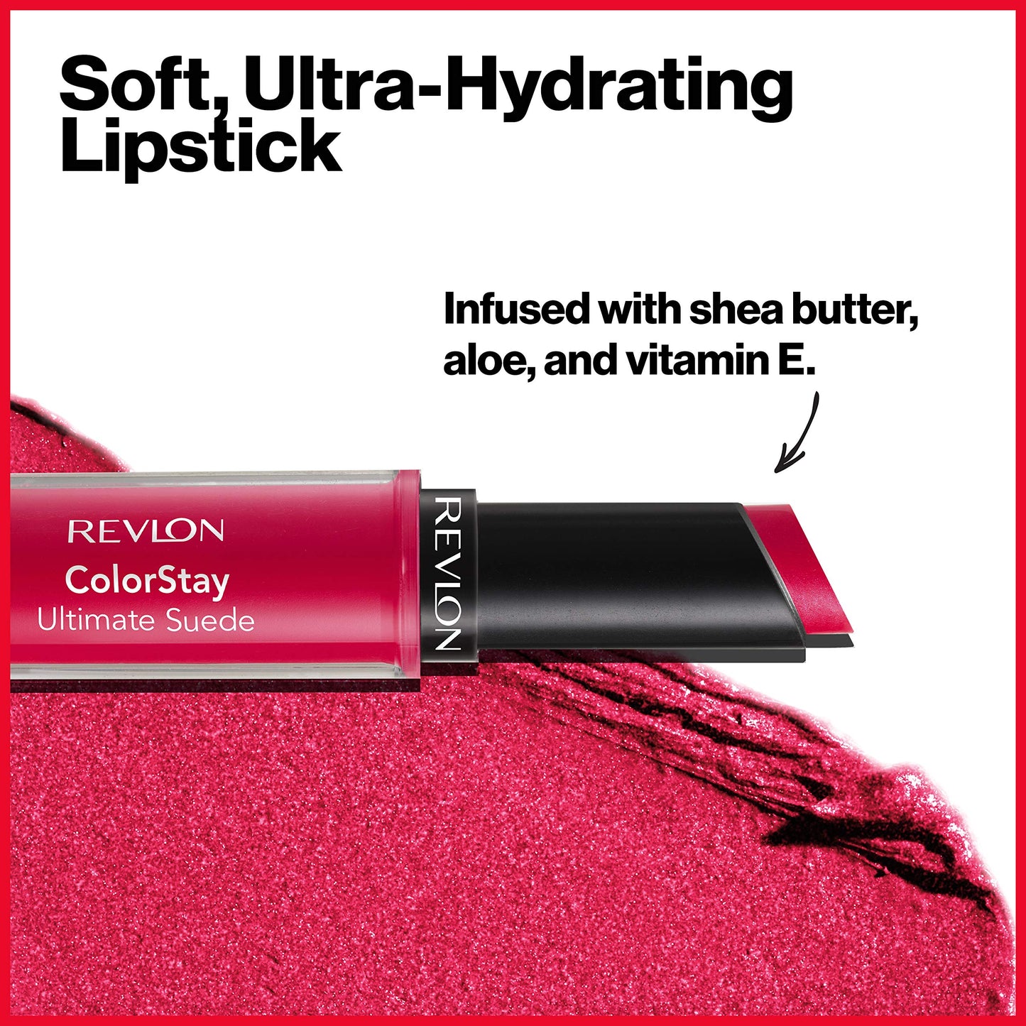 REVLON Lipstick, ColorStay Ultimate Suede Lipstick, High Impact Lip color with Moisturizing Creamy Formula, Infused with Vitamin E, 070 Preview, 0.09 Oz