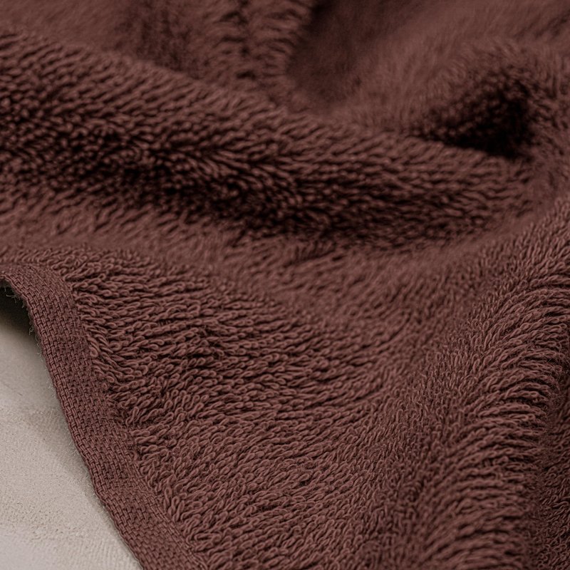Tens Towels Pack of 6 Hand Towels, 100% Cotton, Lighter Weight, Quick to Dry, 16 x 28 Inches, Super Soft & Absorbent, Perfect for Bathroom & Kitchen (Brown)