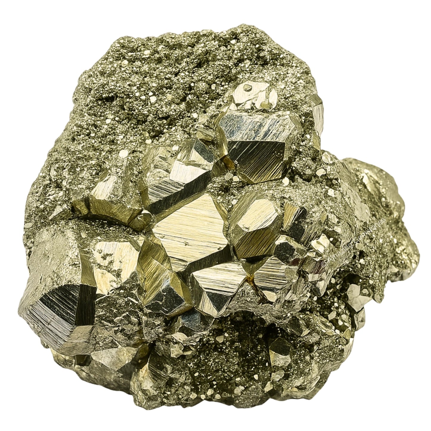 Amazing Gemstone Pyrite Raw Crystals and Healing Stones, Natural Rocks For Tumbling - DIY Raw Stones And Crystals (1 Piece)