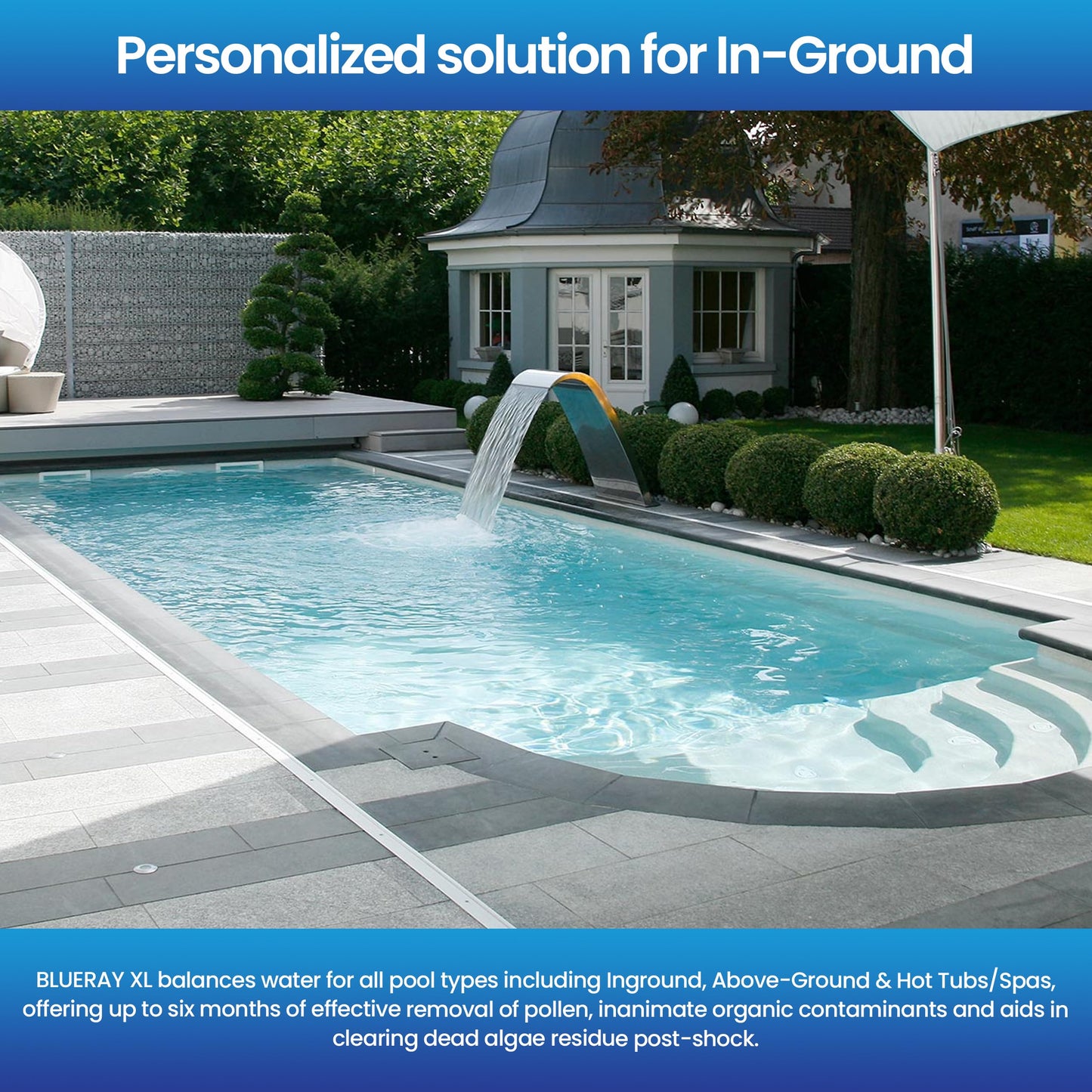 XL Black Mineral Purifier & Catalyst™ - Water Clarifier for Pools with Mineral Pack & Copper Ionizer – Starter Pack for 11K-30K GAL.