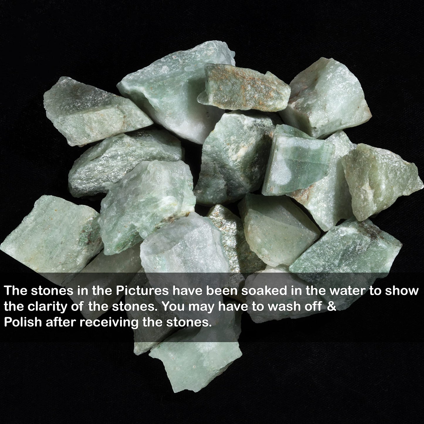 Green Jade Rough Gemstones For Jewelry Making, Raw Stones and Crystals Bulk, Tumbling Bulk, Polishing, Cabbing, Lapidary, Fountain Rocks, Decoration, Wire Wrapping, Gem Mining, Reiki Healing 1 lb