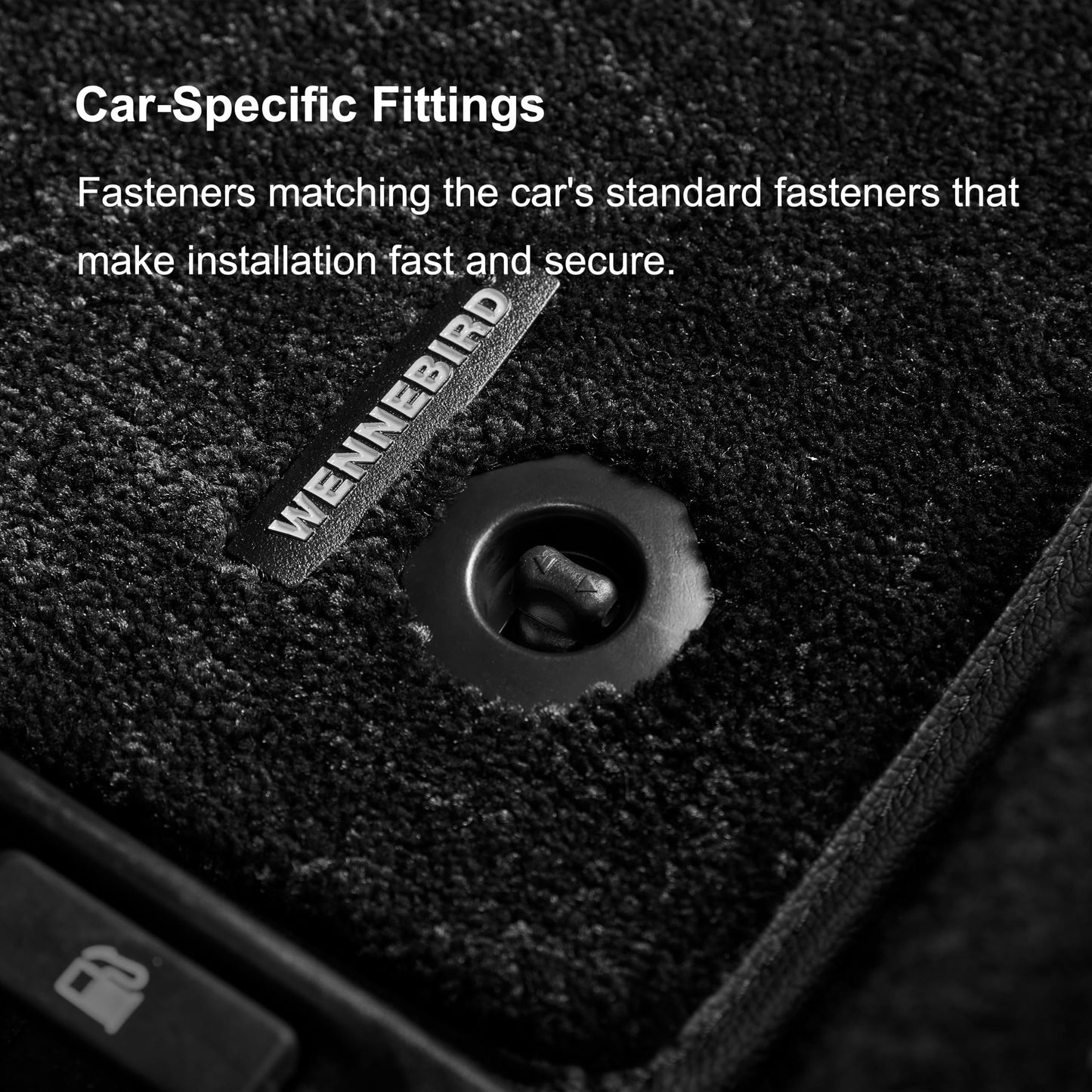 WENNEBIRD Superior Carpet Floor Mats for 2010-2017 Audi Q5 (8R), 0.5-Inch Ultra-Thick, Noise-Reducing, All-Weather Waterproof Anti-Slip – 3-Pc Set