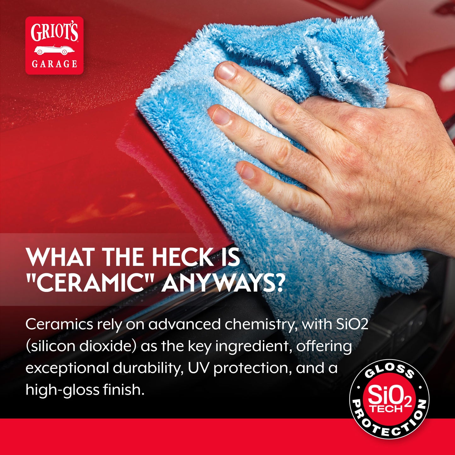 Griot's Garage Ceramic Speed Shine Detail Spray for Car Detailing, Provides a High-Gloss Finish and Extends Life of Coatings, 10945, 22 oz