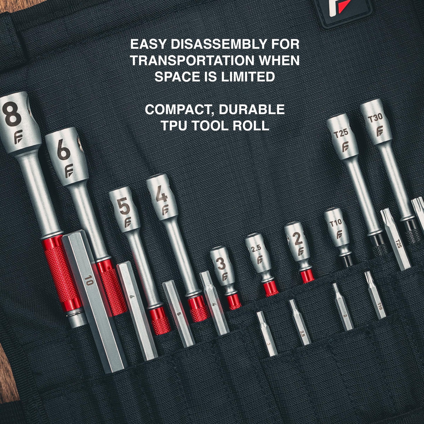 Feedback Sports | Modular T-Handle Kit Hex + Torx Wrench Set | Includes 10 Tools (7 Hex Wrenches & 3 Torx) | For Bicycle Maintenance & Repair